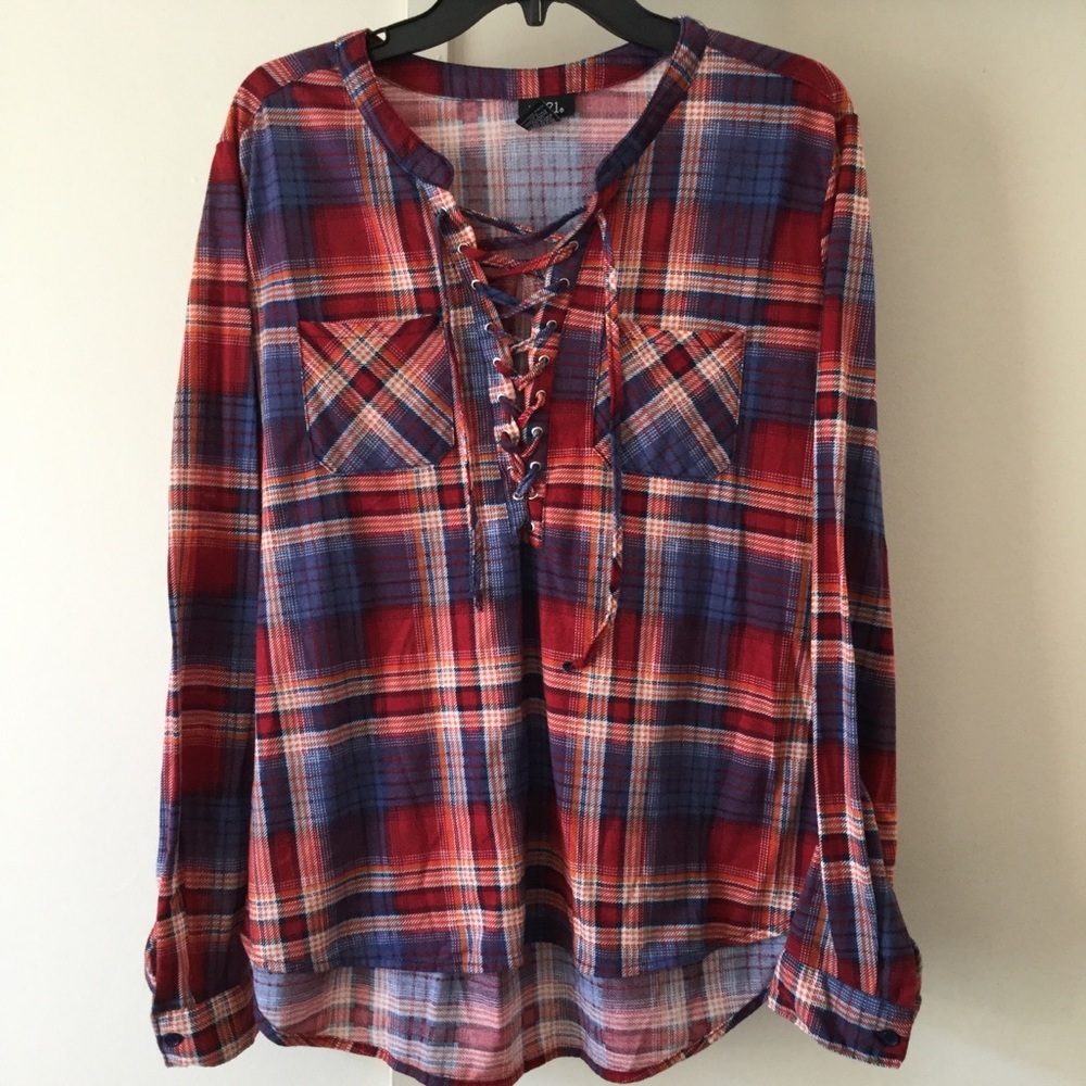 Red/Blue Plaid Shirt ⭐️⭐️⭐️